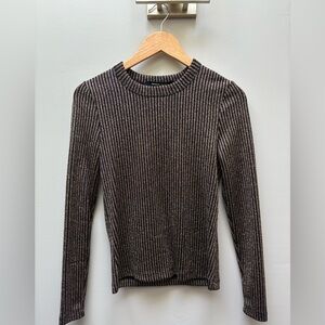 FIFTEEN TWENTY GOLD FOIL SWEATER